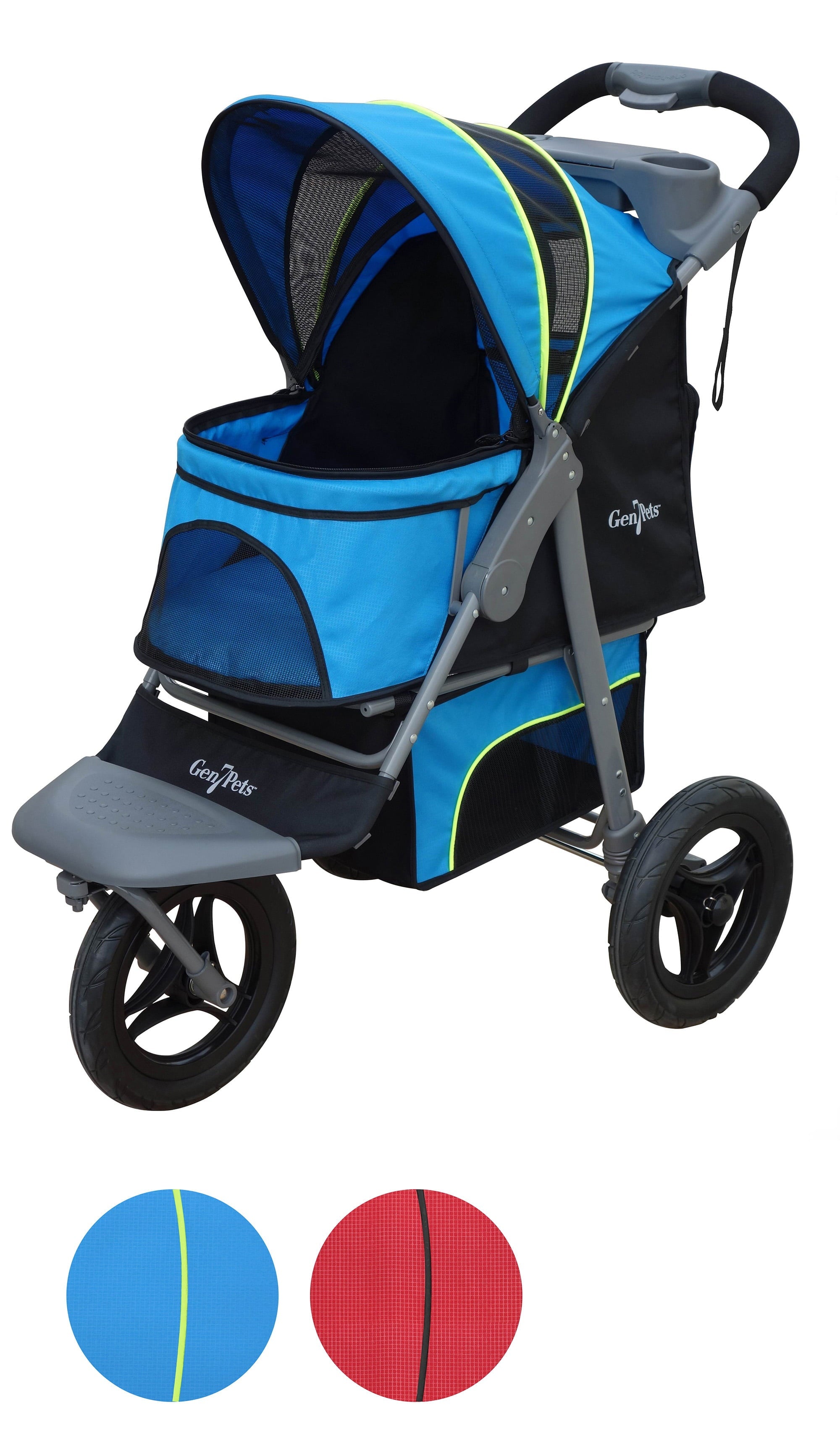 45D6B945-8B04-86C6-F09A-21683ECDC927 Gen7Pets Jogger Dog Stroller, Trailblazer Blue, 38 - Image 1