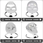 HARPPA Electric Baby Swing for Infants to Toddler with 5 Speed - Image 7