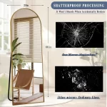 Metal Arch Full Length Mirror Floor Mirror Wall-Mounted - Image 16